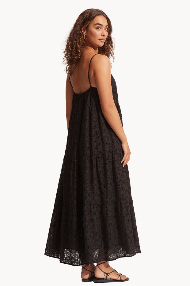 Embroidery Tiered Dress Embroidery Tiered Dress