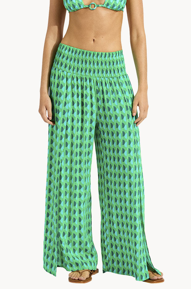 Sorrento Shirred Waist Wrap Pant