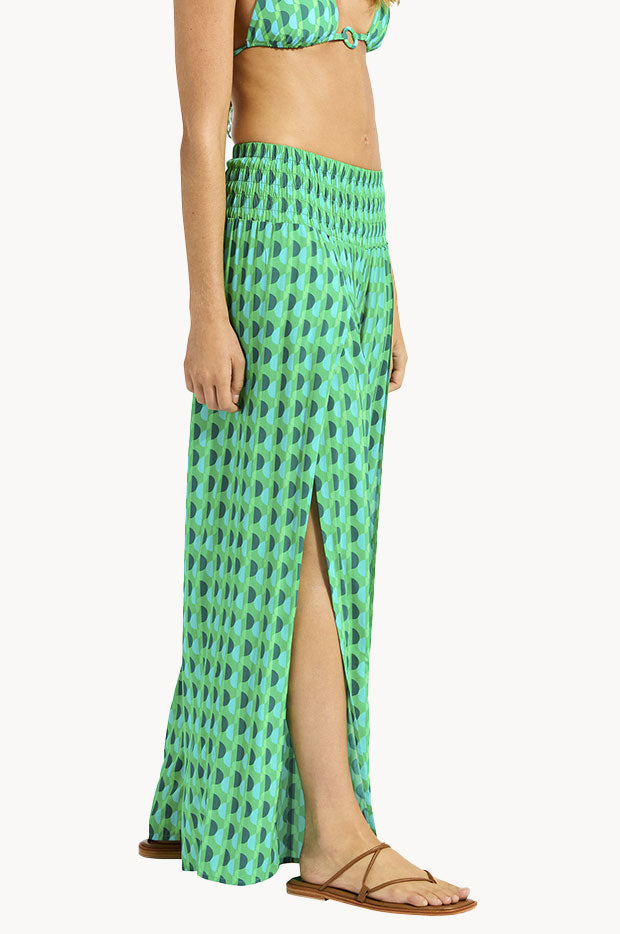 Sorrento Shirred Waist Wrap Pant