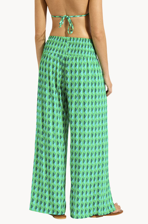 Sorrento Shirred Waist Wrap Pant