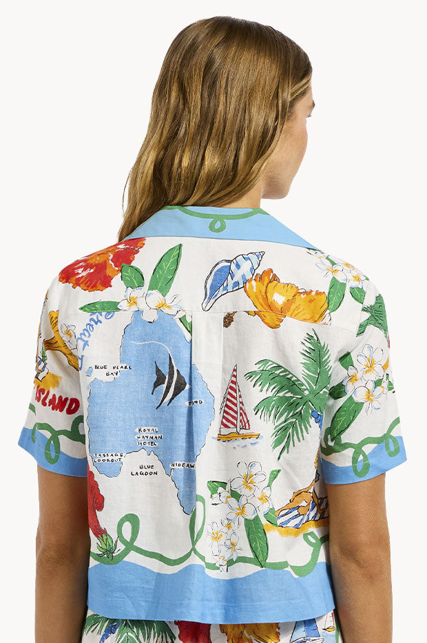 Viva Vacation Crop Shirt