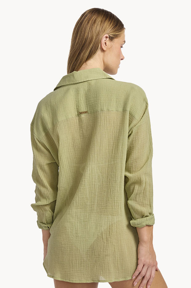 Crinkle Gauze Shirt