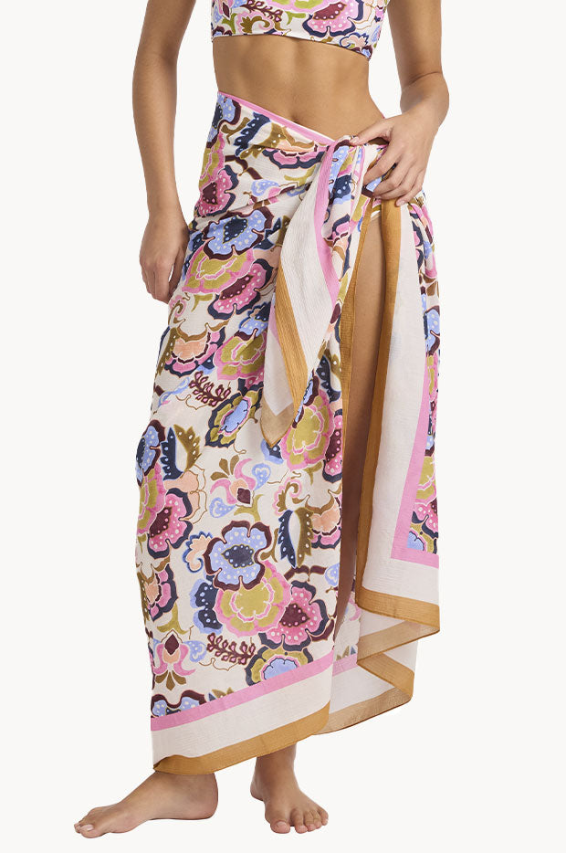 Sea Blossom Floral Sarong