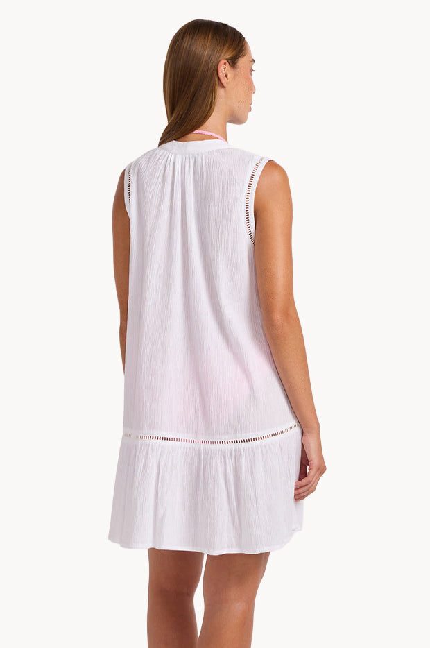 Crinkle Gauze Ladder Dress