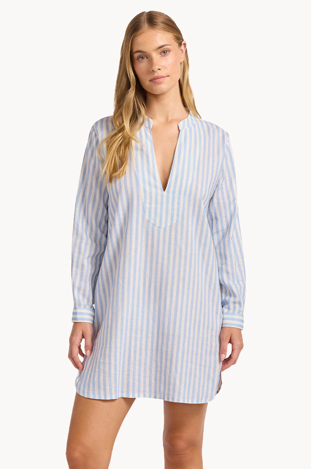 Stripe Boxy Mini Dress