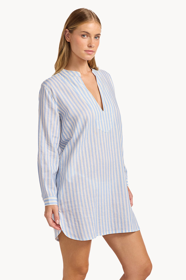 Stripe Boxy Mini Dress