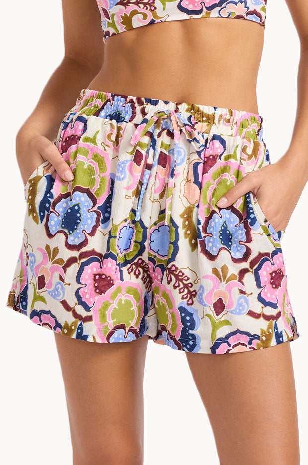 Sea Blossom Drawstring Short