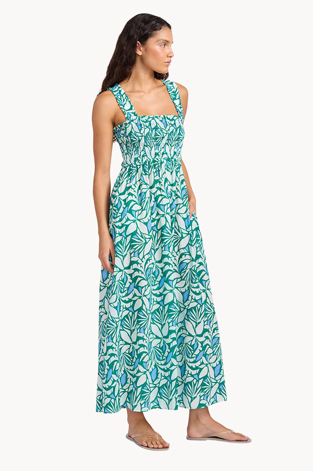 Retro Reef Smocked Dress