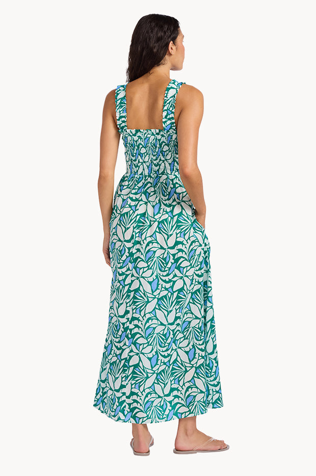 Retro Reef Smocked Dress