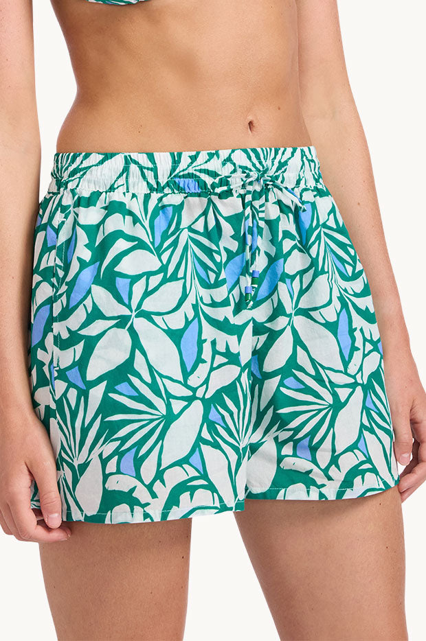 Retro Reef Shirred Short