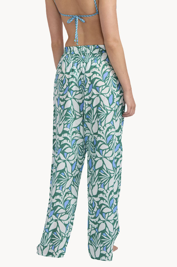 Retro Reef Smocked Waist Pant