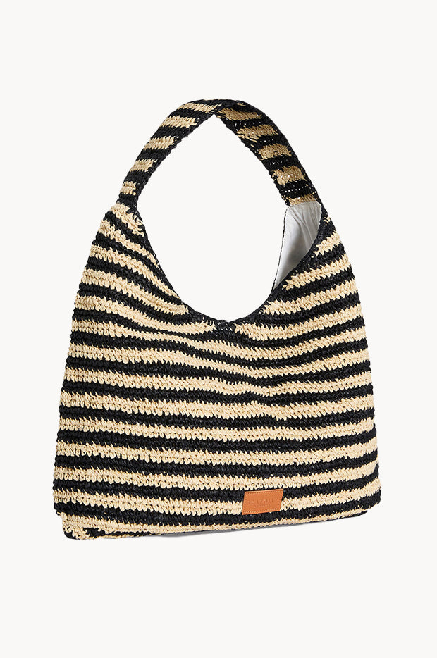 Raffia Stripe Tote Bag