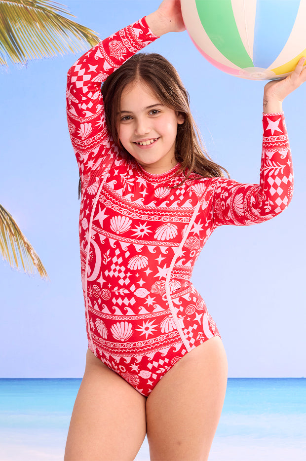 Girls Mykonos Summer Sunsuit