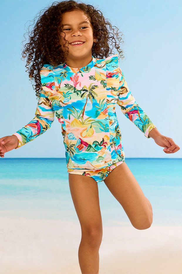 Girls South Pacific Suntop Set