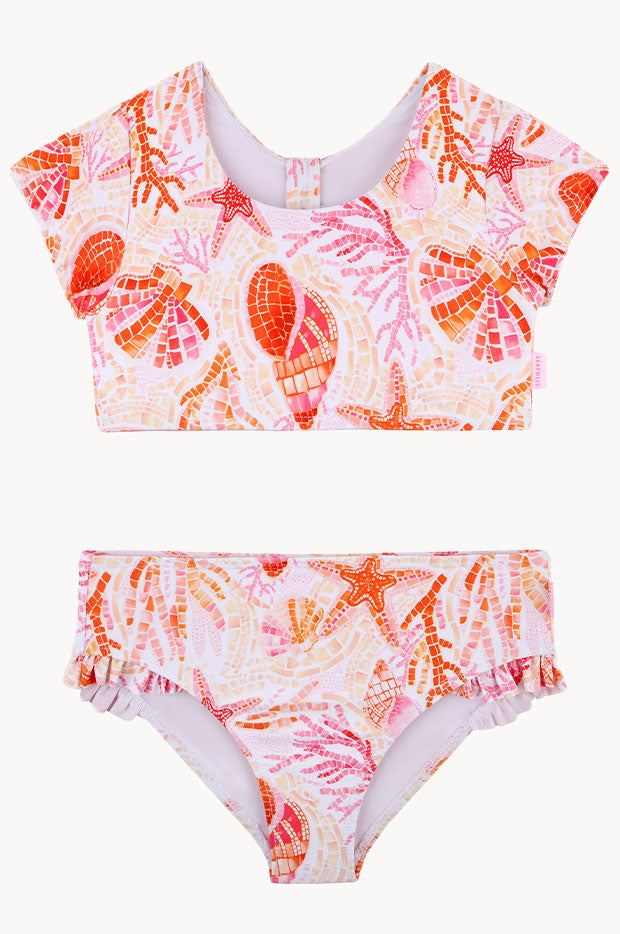 Girls La Mer Short Sleeve Crop Set