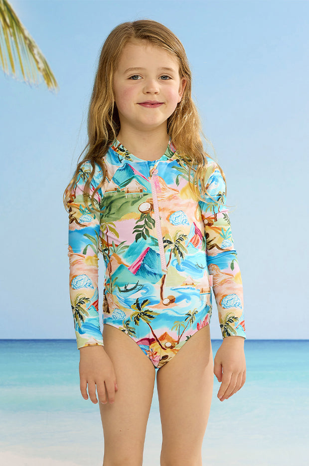 Girls South Pacific Sunsuit