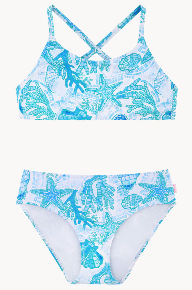 Girls La Mer Tie Back Crop Set