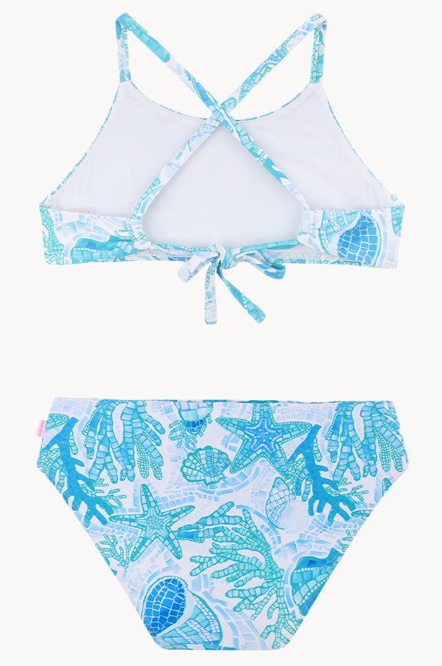 Girls La Mer Tie Back Crop Set