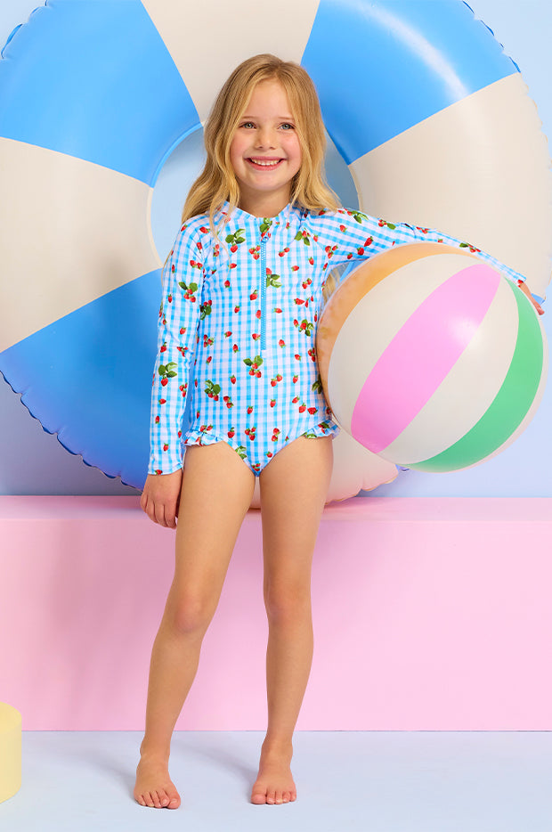 Girls Beach Picnic Sunsuit