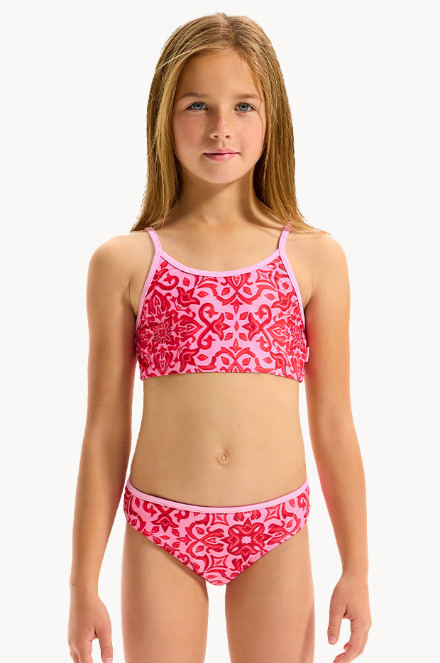 Girls Capri Tile Crop Set
