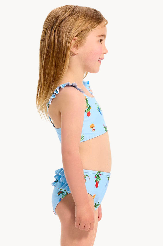 Girls Playa Bonita Frill Crop Set