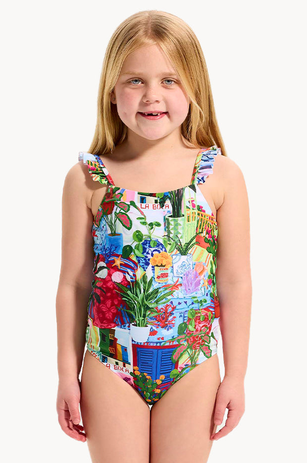 Girls La Boca Frill One Piece