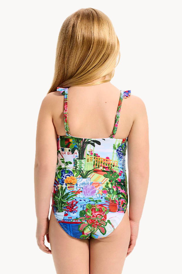 Girls La Boca Frill One Piece