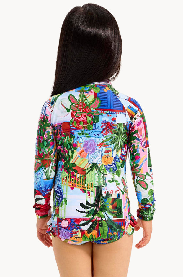 Girls La Boca Zip Sunsuit
