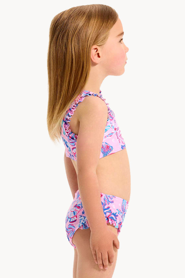 Girls Coral Sea Frill Crop Set