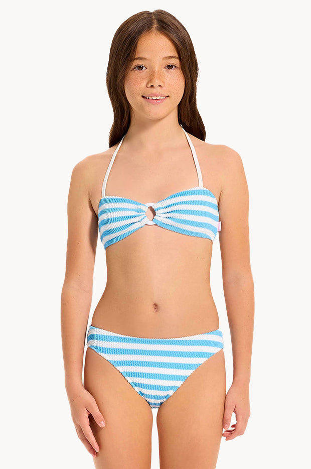 Girls Textured Stripe Bandeau Set