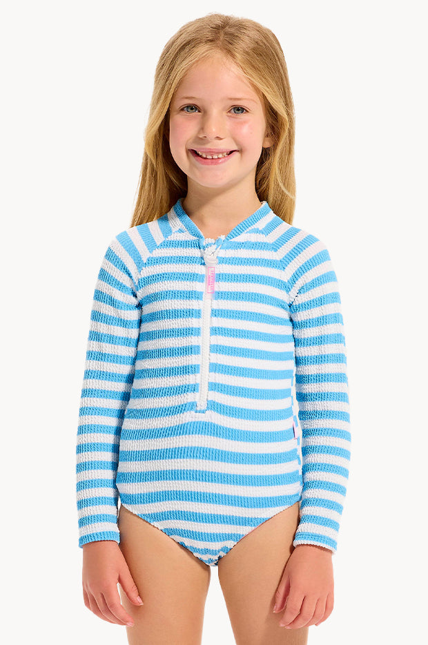 Girls Textured Stripe Sunsuit