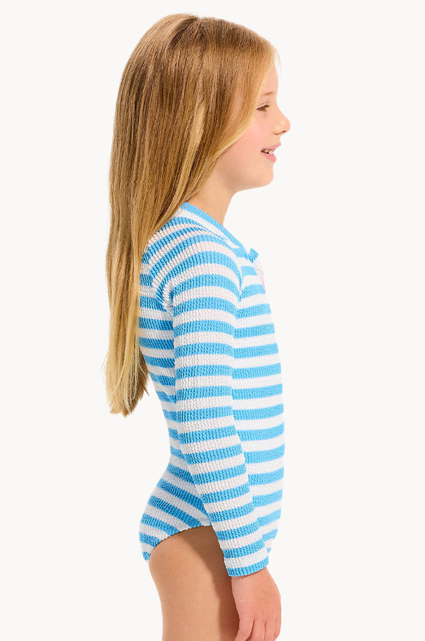 Girls Textured Stripe Sunsuit