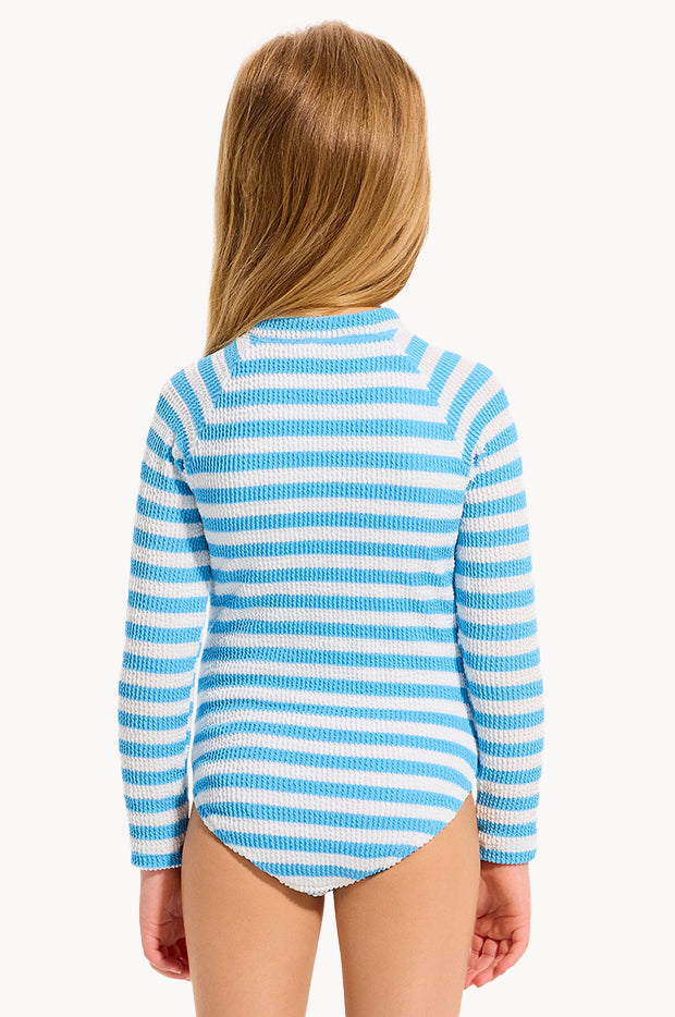 Girls Textured Stripe Sunsuit