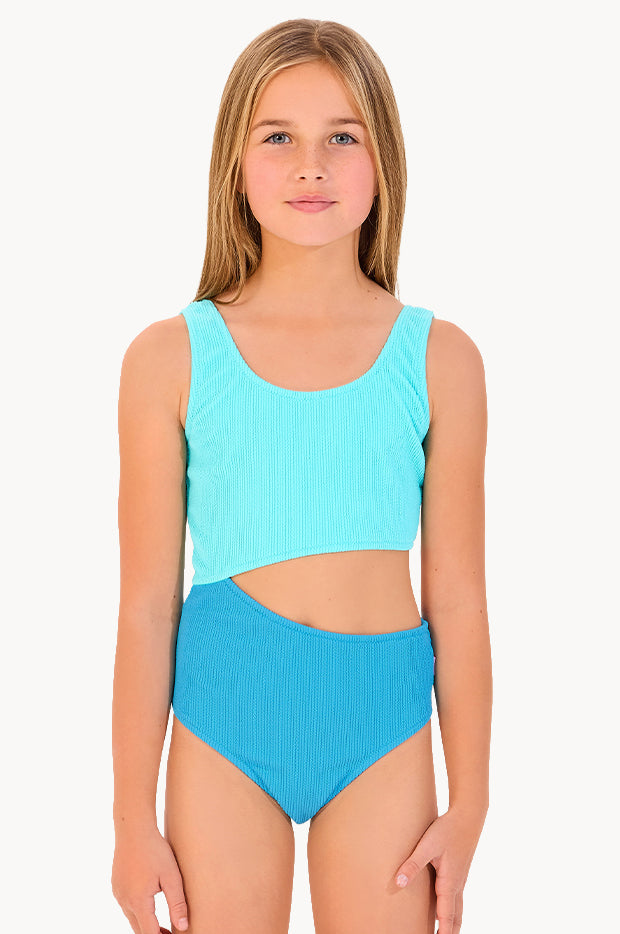 Girls Texture One Piece