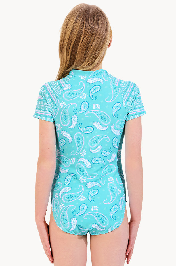 Girls Drift Club Paisley Sunsuit