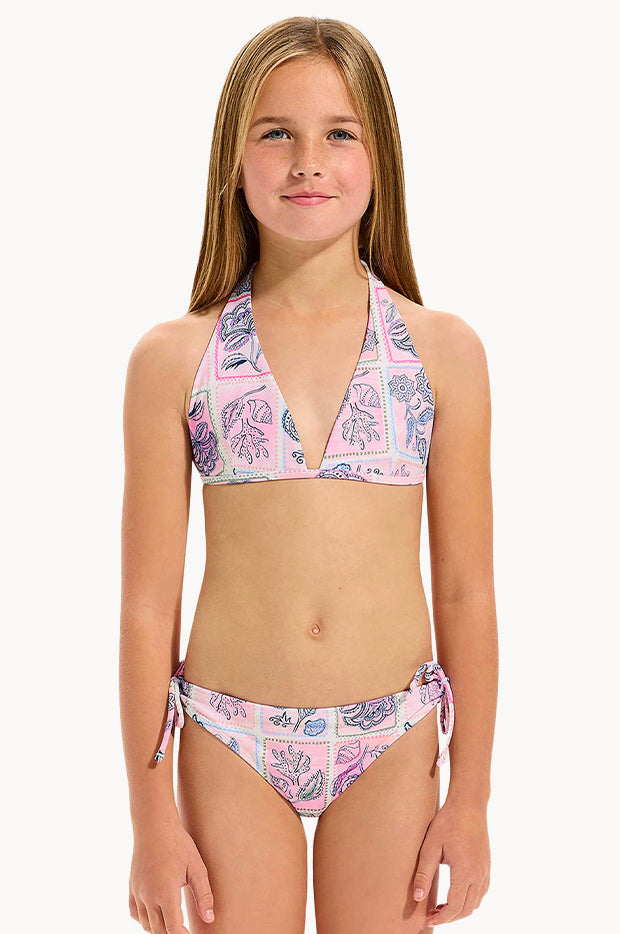 Girls Bloom Floral Halter Set
