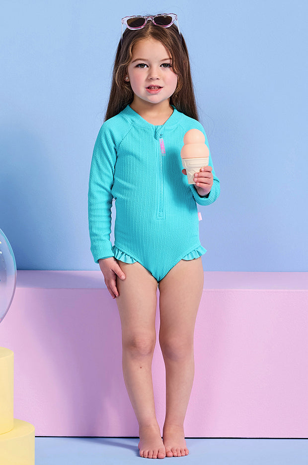 Girls Textured Sunsuit