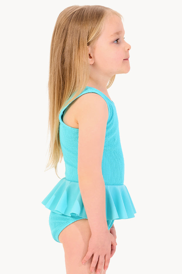 Girls Textured Frill One Piece