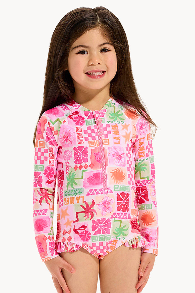 Girls Summer Paradise Sunsuit
