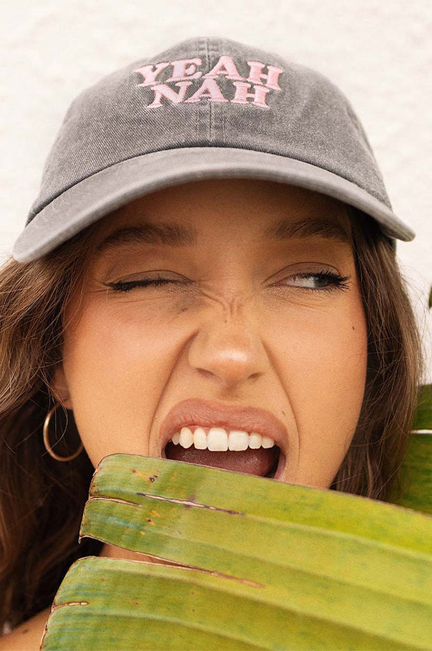 Skwosh - Yeah Nah Cap - Charcoal | Swimwear Galore AU