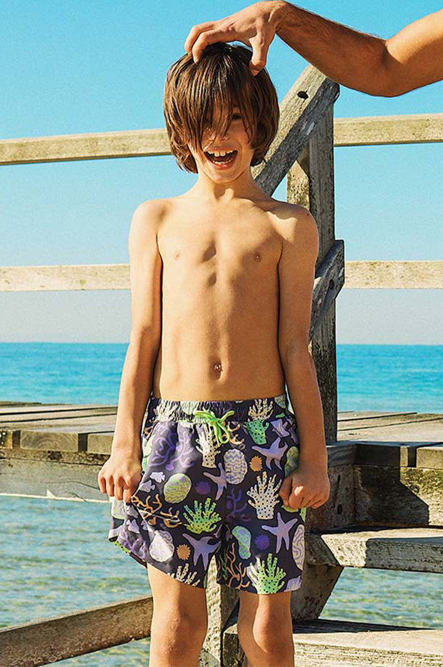Teen Boys Coral Chaos Eco Short