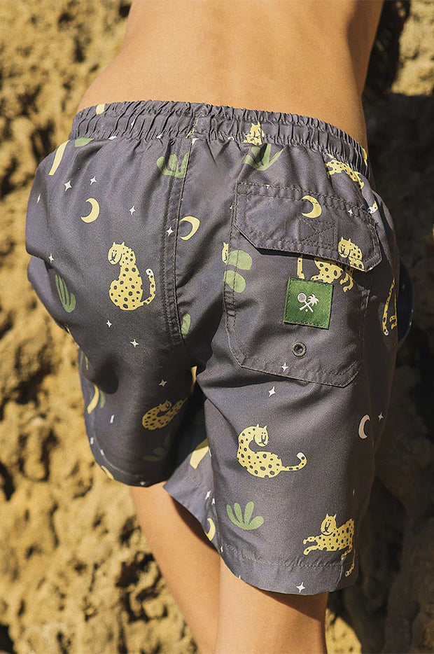 Teen Boys Leopard Nights Eco Short