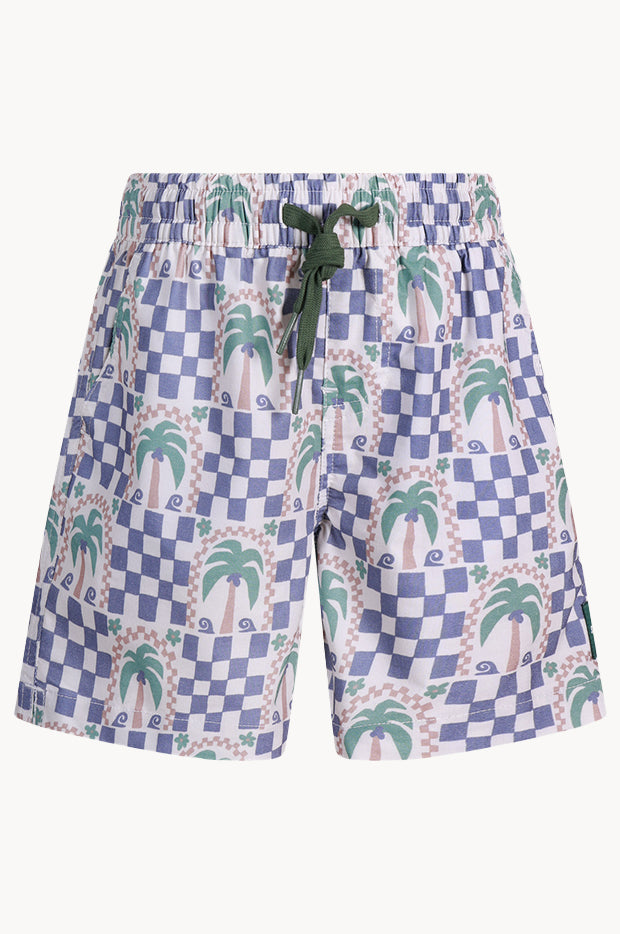 Teen Boys Palm Check Party Everyday Short