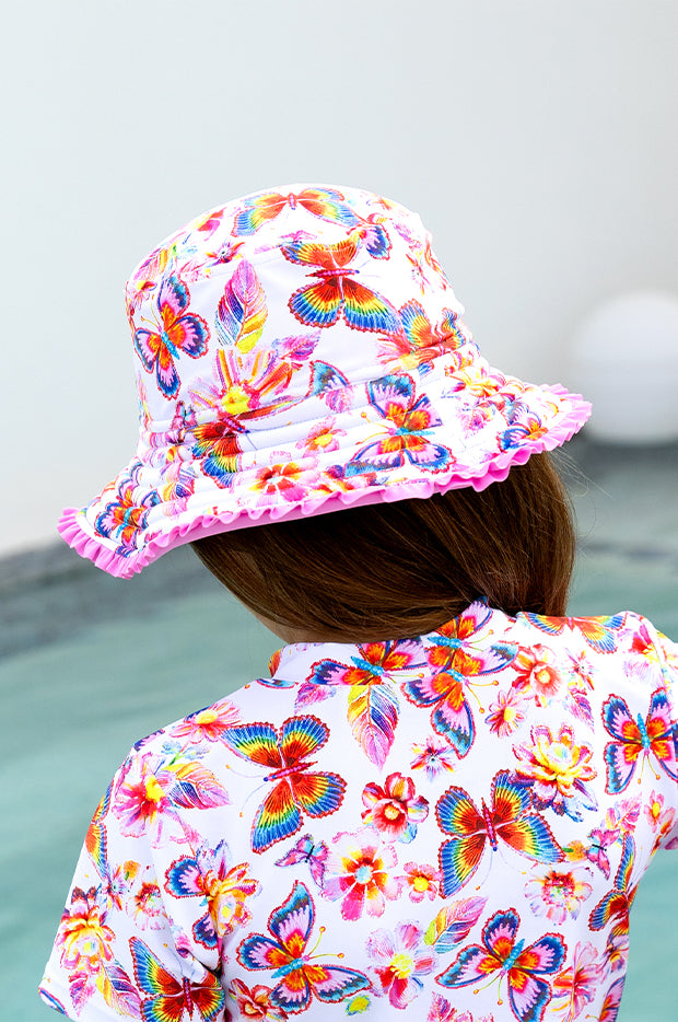 Girls Miss Aloha Reversible Sunhat
