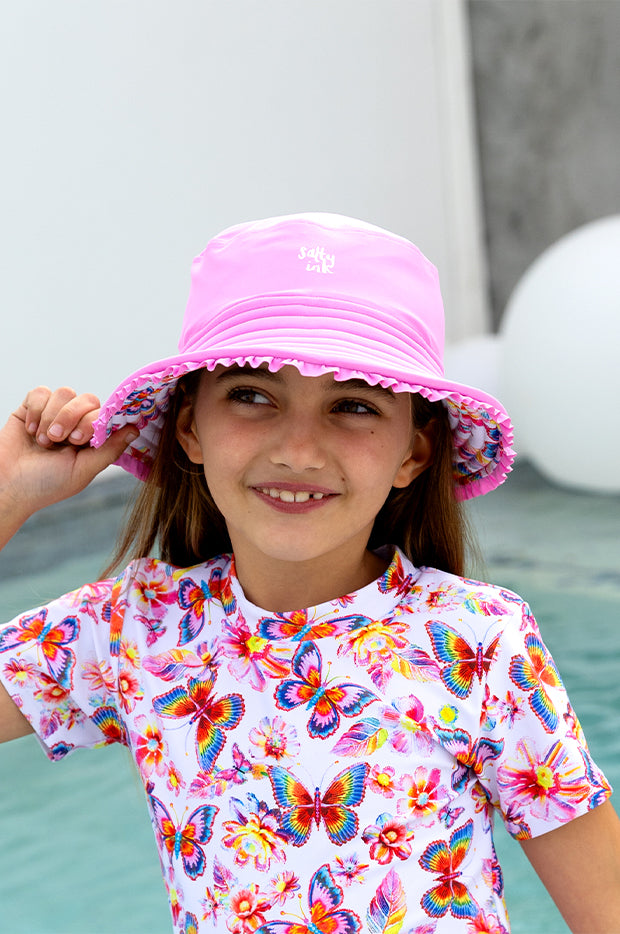 Girls Miss Aloha Reversible Sunhat