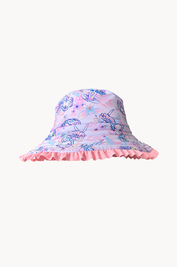 Girls Miss Fairy Reversible Sunhat