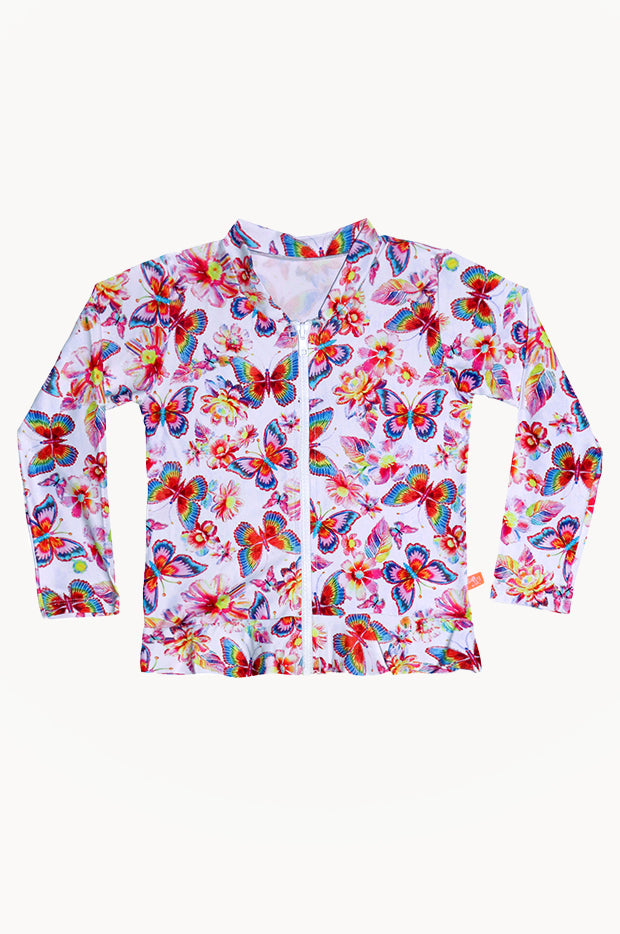 Girls Miss Aloha Long Sleeve Suntop