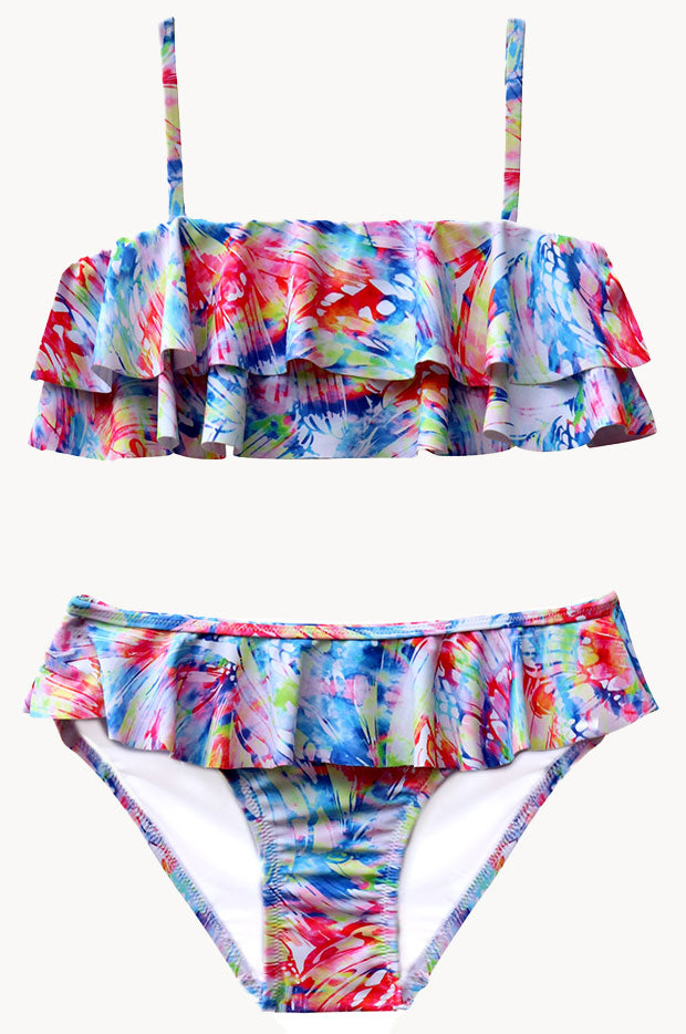 SaltyxSEA Swim ビキニset Salty Ink - Girls Cosmik Crush Frill Tube Set - Multi | Swimwear