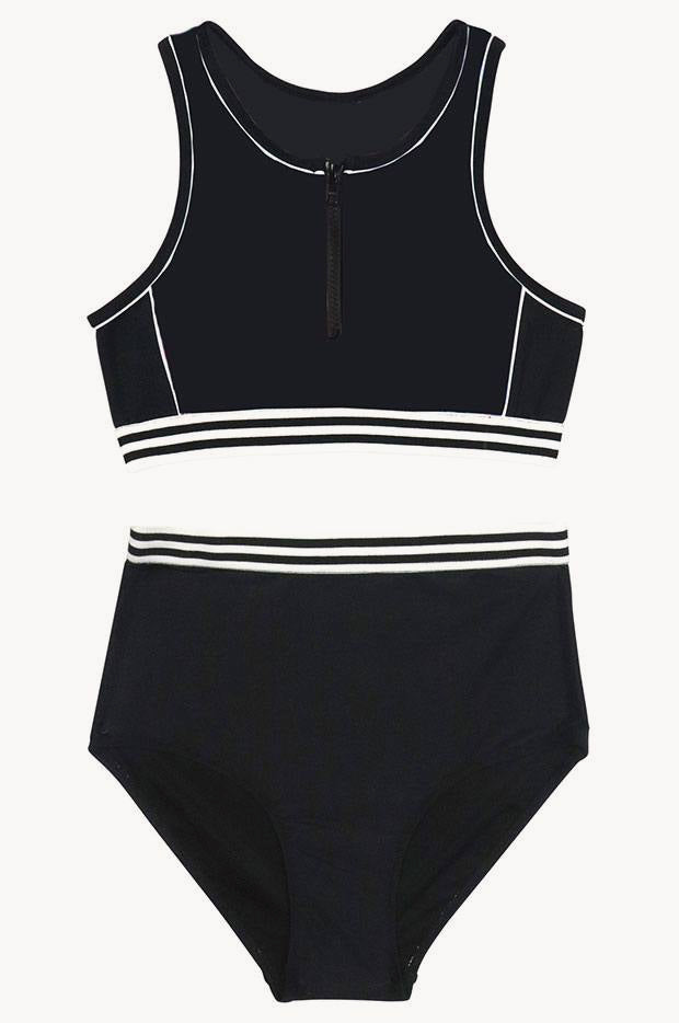 Girls Summer Tribe Zip Crop Set