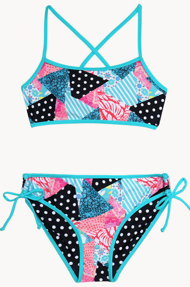 Girls South Beach Reversible Crop Set